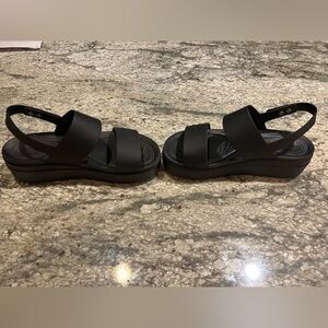 Crocs Brooklyn platform wedge sandals